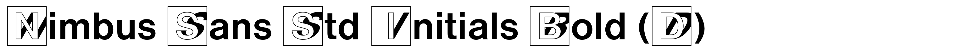 Nimbus Sans Std Initials Bold (D)